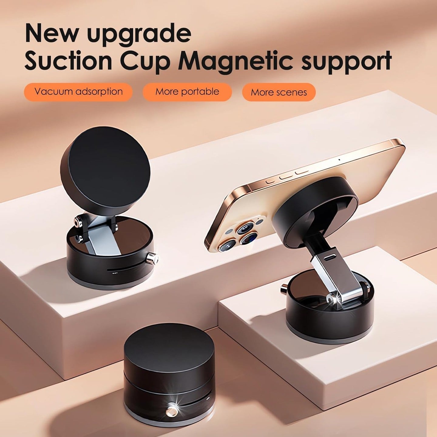 Vacuum Magnetic Suction Phone Holder